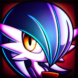 ambiguous_gender aura blinking blue_aura blue_body chest_spike glowing glowing_eyes multicolored_body orange_eyes red_background simple_background solo spikes spikes_(anatomy) white_body r-no71 nintendo pokemon gardevoir generation_3_pokemon humanoid pokemon_(species) shiny_pokemon 1:1 2013 animated bust_portrait digital_media_(artwork) icon low_res portrait