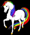 ambiguous_gender feral hooves rainbow simple_background solo tail transparent_background angellea1 rainbow_brite starlite_(rainbow_brite) equid equine horse mammal alpha_channel colorful_theme