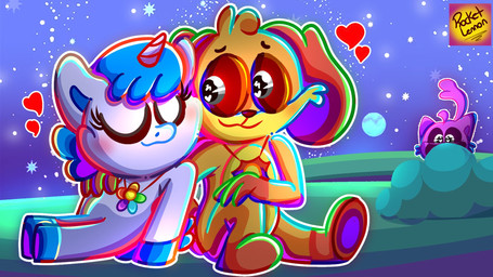 anthro blue_hair blush female group hair heart_symbol horn male night orange_body plant purple_body ship shrub smile trio unicorn_horn vehicle watercraft white_body rocketlennon mob_entertainment mythology poppy_playtime smiling_critters catnap_(poppy_playtime) craftycorn dogday_(poppy_playtime) canid canine canis domestic_cat domestic_dog equid equine felid feline felis mammal mythological_creature mythological_equine unicorn 16:9 hi_res widescreen
