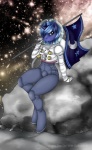 2014 anthro anthrofied blue_fur blue_hair clothing equine female flag friendship_is_magic fur hair helmet horn horse looking_at_viewer mammal my_little_pony nebula pony princess_luna_(mlp) rock solo space space-hair spacesuit stars suit tiara unicorn winged_unicorn wings
Rating: Safe
Score: 8
User: CoffeeBean
Date: April 23, 2014
