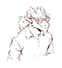 2_horns anthro closed_smile clothed clothed_anthro clothed_male clothing collared_shirt eyebrows eyewear front_view fur glasses hair head_horn horn looking_at_viewer male mouth_closed shirt simple_background smile smiling_at_viewer snout solo topwear wearing_glasses white_background kingarthur_i mythology victor_(kingarthur_i) dragon furred_dragon furred_scalie mythological_creature mythological_scalie scalie wingless_dragon 2023 digital_drawing_(artwork) digital_media_(artwork) half-length_portrait hi_res line_art monochrome portrait