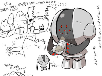 disembodied_penis dot_eyes ejaculation female genitals grey_body group long_arms male not_furry penis short_legs simple_background simple_eyes text white_background gngmrkas kkkkkkasgai jewish_mythology mythology nintendo pokemon generation_3_pokemon generation_4_pokemon generation_8_pokemon humanoid legendary_pokemon mythological_creature mythological_golem pokemon_(species) regice regidrago regieleki regigigas regirock registeel 4:3 japanese_text translation_request