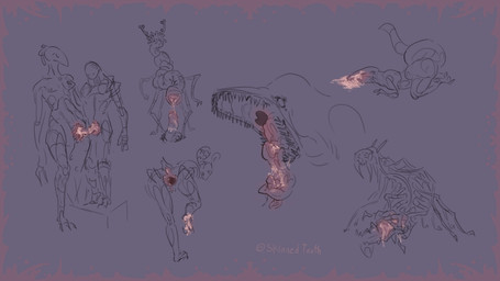 2_fingers 2_toes 3_fingers 3_toes 6_arms 6_eyes 6_legs ambiguous_gender antennae_(anatomy) anthro anus blush bodily_fluids body_blush border breasts butt cum cum_drip cum_in_mouth cum_in_vagina cum_inside cum_on_face cum_on_feet cum_on_ground cum_on_penis disembodied_penis dripping duo ejaculation exoskeleton feet fellatio female feral fingers foot_focus gaping gaping_anus genital_fluids genitals handjob long_tongue lying male male/female multi_arm multi_eye multi_limb non-mammal_breasts on_front open_mouth oral penile penis presenting presenting_anus presenting_hindquarters purple_border risky_sex sex sharp_teeth short_tail simple_background spacesuit spread_anus spreading standing standing_sex tail tail_anus teeth toes tongue tongue_out tongue_out_fellatio tonguejob unusual_anatomy unusual_genitalia unusual_vulva vulva vulva_blush skinnedteeth alien arthropod centipede human insect mammal myriapod reptile scalie snake 16:9 absurd_res hi_res monochrome sketch sketch_page widescreen