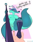 antennae_(anatomy) anthro blue_body blue_fur bodily_fluids boots breasts clothing dialogue dominant dominant_female duo fangs female first_person_view footwear fur genital_fluids genitals male male/female nipples nude penis precum purple_eyes pussy sabertooth_(anatomy) shoes staff stepped_on talking_to_another talking_to_partner teeth bustingmangos blue_sky_studios ice_age_(series) scratazon_leader alien human mammal rodent saber-toothed_squirrel sciurid scratazon absurd_res hi_res