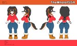 anthro female solo text thewholof554 layla_(thewholof554) canid canine canis domestic_dog mammal absurd_res english_text hi_res model_sheet