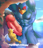 anthro areola armpit_fetish armpit_lick armpit_play ball_fondling balls beak big_balls big_muscles big_penis blue_body blue_feathers bodily_fluids detailed_background duo_focus erection feathers fondling fur genital_fluids genitals group humanoid_genitalia humanoid_penis hyper large_group licking looking_down macro macro_on_macro male male/male muscular nipple_fetish nipple_lick nipple_play nipples non-mammal_balls non-mammal_nipples oral orange_body orange_fur penile penis penis_lick precum sex ship size_difference smile tongue tongue_out vehicle watercraft worship latea_hyena mayar nintendo star_fox falco_lombardi fox_mccloud avian bird canid canine fox mammal 2d_animation absurd_res animated hi_res motion_tweening no_sound short_playtime webm