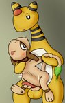 abdominal_bulge anal anal_penetration blush bulge half-closed_eyes male male/male narrowed_eyes penetration penile penile_penetration simple_background size_difference tongue tongue_out feylos nintendo pokemon ampharos generation_2_pokemon pokemon_(species) smeargle absurd_res hi_res