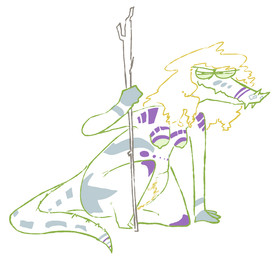 anthro areola blonde_hair breasts female hair holding_object holding_stick kneeling long_hair long_snout looking_at_viewer markings messy_hair narrowed_eyes nipples non-mammal_breasts non-mammal_nipples nude nude_anthro nude_female on_one_knee prehistoric pubes simple_background snaggle_tooth snout solo stick tail thick_pubes tribal tribal_markings white_background wide_hips the_weaver monstro_village caimon alligator alligatorid crocodilian reptile scalie 2026 colored_line_art digital_drawing_(artwork) digital_media_(artwork)