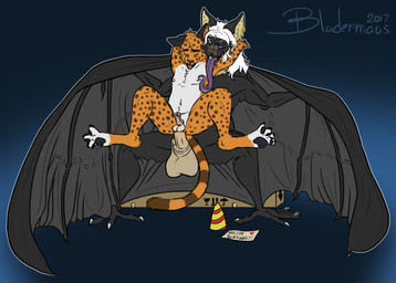 anal anal_penetration anthro balls barefoot bat_nose big_balls big_penis black_body black_fur blue_eyes box claws container duo ear_piercing erection feet from_behind_position fur genitals hair heterochromia licking lips long_tongue male male/male male_penetrated male_penetrating male_penetrating_male membrane_(anatomy) membranous_wings nipples nude on_lap open_mouth penetration penis piercing sex sitting sitting_on_lap smile teeth toes tongue tongue_out tuft white_hair wings bludermaus bludermaus_(character) bat leaf-nosed_bat mammal microbat vampire vampire_bat yangochiropteran 2017 colored digital_media_(artwork) signature