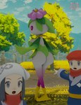 big_breasts big_butt blue_eyes blue_hair breasts butt clothing female field group hair hat headgear headwear leaf leaf_clothing leaf_hair logo male pink_sclera plant plant_hair pseudo_hair pupils text white_body white_pupils white_skin sorcius nintendo pokemon pokemon_legends_arceus two_soyjaks_pointing akari_(pokemon) rei_(pokemon) elemental_creature elemental_humanoid flora_fauna generation_8_pokemon hisuian_form hisuian_lilligant human humanoid mammal plant_humanoid pokemon_(species) regional_form_(pokemon) 2022 3d_(artwork) absurd_res artist_logo artist_name digital_media_(artwork) hi_res meme