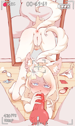 420_(number) 69_(number) annoyed anthro big_ears breasts duo eyebrows eyelashes female female_anthro fluffy fluffy_tail genitals hair handjob humanoid_genitalia loli looking_at_viewer male male/female nipples nude nude_anthro nude_female penetration penile penis plant pose sex tail young young_anthro young_female banhmipate 67_(meme) alyona_the_gunner animal_humanoid canid canid_humanoid canine canine_humanoid canis humanoid mammal mammal_humanoid wolf wolf_humanoid 2026 3:5 absurd_res colored detailed digital_drawing_(artwork) digital_media_(artwork) hi_res