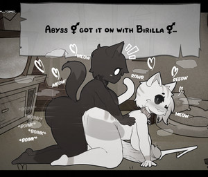 ambiguous_penetration anthro anthro_on_anthro anthro_penetrated anthro_penetrating anthro_penetrating_anthro big_breasts big_butt big_penis bodily_fluids breasts butt cat_bed cross cum cum_while_penetrated dark_body doggystyle duo ejaculation from_behind_position genital_fluids genitals gynomorph gynomorph/gynomorph gynomorph_penetrated gynomorph_penetrating gynomorph_penetrating_gynomorph gynomorph_penetrating_intersex hair hands-free heart_symbol huge_butt huge_penis humanoid_genitalia humanoid_penis intersex intersex/intersex intersex_penetrated intersex_penetrating intersex_penetrating_gynomorph intersex_penetrating_intersex onomatopoeia open_mouth penetration penile penile_penetration penis pet_bed sex shortstack shortstack_gynomorph shortstack_intersex side_view sound_effects text thick_thighs vein white_body wide_hips plundered mewgenics domestic_cat felid feline felis mammal absurd_res hi_res
