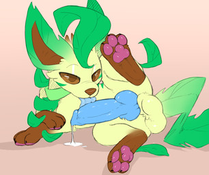 3_toes animal_genitalia animal_penis auto_penis_lick balls big_balls big_penis blue_penis blue_tongue bodily_fluids brown_eyes butt canine_genitalia canine_penis collar erection feet feral fur genital_fluids genitals hair knot licking looking_at_viewer male masturbation oral oral_masturbation pawpads paws penile penile_masturbation penis pink_pawpads precum presenting presenting_penis self_lick simple_background solo spread_legs spreading toes tongue tongue_out backsash nintendo pokemon lef_(996cobalt) eeveelution generation_4_pokemon leafeon mammal pokemon_(species) 2020 digital_media_(artwork) hi_res