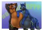 5_fingers abdominal_bulge ambiguous_gender ambiguous_prey anthro anthro_pred athletic athletic_anthro athletic_male belly belly_squish big_belly big_tail biped black_body black_ears black_eyebrows black_fur black_nose blue_arms blue_background blue_body blue_fur blue_hands bodily_fluids bodily_noises border breath brown_body brown_countershading brown_eyebrows brown_fur brown_markings burping cheek_tuft churn countershade_face countershade_torso countershading curved_text different_sound_effects dipstick_tail dripping drooling duo ear_tuft extended_sound_effect eyebrows eyes_closed facial_markings facial_tuft fangs fingers floppy_ears fluffy fluffy_tail fully_inside fur fur_markings fur_tuft gloves_(marking) gradient_background green_text grey_body grey_countershading grey_ears grey_eyes grey_fur grey_markings grey_paws grey_text hand_on_belly hand_on_own_belly hands_behind_head happy head_markings head_tuft huge_belly hyper hyper_belly jewelry leg_markings looking_at_another looking_up male male_pred markings mostly_nude motion_lines multicolored_body multicolored_fur multicolored_tail necklace necklace_only nude offscreen_character onomatopoeia open_mouth open_smile oral_vore orange_body orange_fur orange_markings pecs pink_tongue purple_background raised_eyebrows rumbling_stomach saliva saliva_drip saliva_string same_size_vore satisfied side_view simple_background slosh sloshing_belly smile soft_vore sound_effect_variant sound_effects squish standing tail tail_markings tan_inner_ear teeth text three-quarter_view tongue tongue_out tuft two_tone_body two_tone_fur two_tone_tail vore white_border wide_eyed thebestvore monty_(blancmont) paint_(painttherottie) canid canine canis domestic_dog fox mammal mastiff molosser rottweiler 2021 absurd_res colored digital_drawing_(artwork) digital_media_(artwork) hi_res portrait shaded three-quarter_portrait watermark