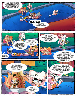 anthro backyard big_tail blue_eyes brown_body brown_ear_tips brown_fur brown_hair clothing dialogue dipstick_ears ear_markings eyelashes eyes_closed female fur gloves grey_body grey_fur group hair handwear long_tail male multicolored_body multicolored_ears multicolored_fur quills_(anatomy) speech_bubble swimming swimming_pool swimming_trunks swimwear tail tan_body tan_fur text white_body white_clothing white_fur white_gloves white_handwear white_wool wool_(fur) yellow_eyes himitsu popfulblue idw_publishing sega sonic_the_hedgehog_(comics) sonic_the_hedgehog_(idw) sonic_the_hedgehog_(series) lanolin_the_sheep_(sonic) silver_the_hedgehog tangle_the_lemur vanilla_the_rabbit whisper_the_wolf bovid canid canine canis caprine eulipotyphlan hedgehog lagomorph lemur leporid mammal primate rabbit sheep strepsirrhine wolf 2025 4:5 absurd_res comic digital_media_(artwork) english_text hi_res