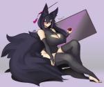 abstract_background alcohol beverage big_breasts big_tail black_hair blue_eyes blush breasts cleavage_cutout clothed clothing container cup curvy_female curvy_figure curvy_humanoid cutout drinking_glass drunk ear_piercing female fluffy fluffy_tail glass glass_container glass_cup hair holding_glass holding_object hourglass_figure hourglass_figured_female hourglass_figured_humanoid huge_breasts inner_ear_fluff legwear light_body light_skin long_hair looking_at_viewer one-piece_swimsuit piercing sitting smile solo sound_effects substance_intoxication swimwear tail thigh_highs tight_clothing tuft wide_hipped_female wide_hipped_humanoid wide_hips wine wine_glass dkdevil kiri_(sub-res) animal_humanoid canid canid_humanoid canine canine_humanoid fox_humanoid humanoid mammal mammal_humanoid hi_res