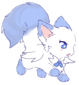 ambiguous_feral ambiguous_gender blue_body blue_eyes blue_fur blush blush_stickers chest_tuft dipstick_ears ear_markings feathered_wings feathers feral fur fur_tuft leg_markings markings multicolored_body multicolored_ears multicolored_fur noseless paws quadruped side_view simple_background socks_(marking) solo tuft two_tone_body two_tone_fur white_background white_body white_fur wings kirichiiii domestic_cat felid feline felis mammal 2024 digital_drawing_(artwork) digital_media_(artwork) flat_colors