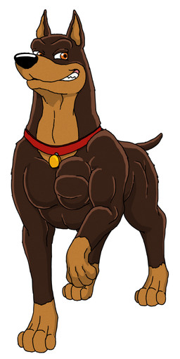 black_body black_fur black_nose collar collar_only fangs feral flexing fur grin grinning_at_viewer looking_at_viewer male muscular muscular_butt muscular_feral muscular_legs muscular_male nude orange_eyes pecs pointy_ears pose smile smiling_at_viewer solo tail tan_body tan_fur teeth thin_tail masterxvmon road_rovers blitz_(road_rovers) canid canine canis dobermann domestic_dog humanoid mammal pinscher 2019