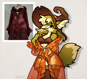 anthro big_tail bra breasts clothing dress female female_anthro fluffy fluffy_tail fur green_body green_fur grey_background hand_behind_back hat headgear headwear holidays inner_ear_fluff lace lace_panties lace_thigh_highs legwear looking_aside medium_breasts orange_clothing orange_dress orange_eyes orange_nose photo robe simple_background slim slim_anthro slim_female small_waist smile snout solo tail text thigh_highs translucent translucent_clothing translucent_dress tuft underwear white_inner_ear_fluff witch_hat bagelcollie halloween canid canine fox mammal 2024 artist_name digital_media_(artwork) english_description portrait reference_image three-quarter_portrait