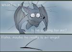 angel_in_the_forest anthro bat cold comic duo english_text fur ice larry_(yinller) male mammal montimer_(yinller) mouse murid murine rodent text underwater water white_text wings yinller