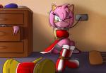 anthro bdsm bondage bound breasts clothed clothing dresser eyes_closed female flower fully_clothed furniture gag gagged hammer leash panties panty_peek plant restraints rope rope_bondage solo tape tape_bondage tools underwear vase darkman-zero sega sonic_the_hedgehog_(series) amy_rose eulipotyphlan hedgehog mammal hi_res