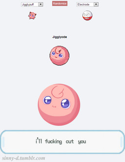 ambiguous_gender blue_eyes cute electrode english_text hybrid jigglypuff nintendo plain_background pokemon_fusion pokémon sinny-d_(artist) solo text video_games
Rating: Safe
Score: 22
User: JoeX
Date: December 03, 2014 ambiguous_gender blue_eyes cute electrode english_text hybrid jigglypuff nintendo plain_background pokemon_fusion pokémon sinny-d_(artist) solo text video_games
Rating: Safe
Score: 22
User: JoeX
Date: December 03, 2014