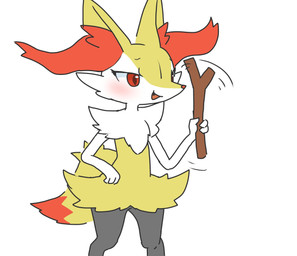 3_fingers ambiguous_anthro ambiguous_gender anthro arm_tuft biped black_body black_fur blush cheek_tuft chest_tuft cute_fangs digitigrade dipstick_tail emanata eyebrows eyelashes facial_tuft fangs fingers flat_chested front_view fur hip_tuft holding_object holding_stick inner_ear_fluff markings multicolored_body multicolored_fur nude_ambiguous nude_anthro open_mouth open_smile orange_body orange_eyes orange_fur orange_inner_ear_fluff orange_nose orange_tail_tip pointy_ears prick_ears shoulder_tuft simple_background smile solo standing stick tail tail_markings tapering_snout teeth tuft two_tone_tail white_background white_body white_fur yellow_body yellow_fur yellow_tail hurai_of_kaki nintendo pokemon braixen canid generation_6_pokemon mammal pokemon_(species) 2023 colored colored_sketch digital_drawing_(artwork) digital_media_(artwork) flat_colors hi_res portrait sketch three-quarter_portrait