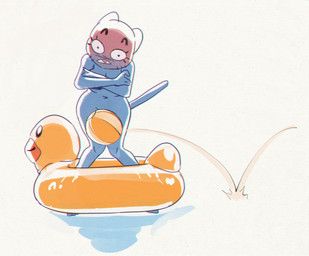 anthro ball beach_ball blush breasts convenient_censorship covering covering_breasts embarrassed female inflatable nude pool_toy solo edtropolis cartoon_network the_amazing_world_of_gumball nicole_watterson anatid anseriform avian bird domestic_cat duck felid feline felis mammal hi_res