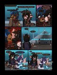 2017 ambiguous_gender anthro blush canid canine canis clothing comic conditional_dnp dialogue digital_media_(artwork) dobermann domestic_dog duo_focus english_text felid female fluff-kevlar girly group humor inside kissing lia_(fluff-kevlar) male mammal pinscher profanity shaded speech_bubble spit-take text trans_(lore) trans_woman_(lore) twix_(fluff-kevlar) url zoqi