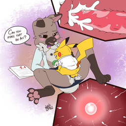 age_difference animal_genitalia animal_vulva anthro anthro_on_feral anthro_penetrated anthrofied anus balls bestiality blush bodily_fluids bottomwear breasts canine_genitalia canine_vulva cervical_contact clothed clothing cum cum_in_uterus cum_in_vagina cum_inside dialogue duo ejaculation erection feet female female_on_feral female_penetrated feral feral_penetrating feral_penetrating_anthro genital_fluids genitals gradient_background impregnation internal larger_anthro larger_female larger_young looking_pleasured male male/female male_on_anthro male_penetrating male_penetrating_female multi_nipple necktie nipples older_male open_clothing open_shirt open_topwear orgasm orgasm_face ovum pawpads penetration penis sex shirt simple_background size_difference skirt small_breasts smaller_feral smaller_male speech_bubble sperm_cell spread_legs spreading student teacher teacher_and_student text topwear uterus vaginal vaginal_canal vaginal_penetration vulva young young_female younger_female nekostar nintendo pokemon fan_character roxi_(cirafiore) generation_1_pokemon generation_7_pokemon pikachu pokemon_(species) rockruff 1:1 2025 english_text hi_res signature