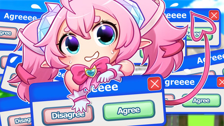 2_horns 5_fingers bangs bent_arm blue_eyes blue_horn bodily_fluids clothing crystal crystal_horn eyebrows eyelashes female female_humanoid fingers gem gloves hair handwear horn humanoid_pointy_ears light long_hair looking_at_viewer nervous nervous_sweat noseless open_mouth outline pigtails pink_bow pink_eyebrows pink_hair pink_ribbon pink_tail pointy_ears pseudo_horn solo spade_tail sweat tail text text_box white_clothing white_gloves white_handwear white_mouth white_outline worried_look gaelfox vtuber chibidoki horned_humanoid humanoid tailed_humanoid 16:9 2026 colored colored_line_art digital_drawing_(artwork) digital_media_(artwork) english_description english_text hi_res lighting shaded widescreen