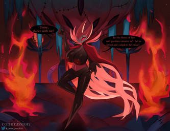 anthro areola asking big_areola big_breasts black_body breasts crossgender dialogue female fire huge_breasts impregnation_request mouthless mtf_crossgender nipples non-mammal_breasts non-mammal_nipples pointed_feet red_eyes requesting solo talking_to_viewer text torch 18_(artist) hollow_knight_(franchise) team_cherry nightmare_king_grimm_(hollow_knight) arthropod insect lepidopteran moth absurd_res english_text hi_res