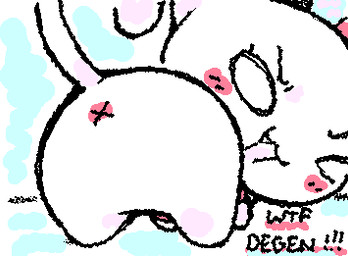 ambiguous_feral ambiguous_gender anus anus_only black_text blush butt cute_fangs empty_eyes exclamation_point eyelashes fangs featureless_crotch feral feralized looking_at_viewer looking_back looking_back_at_viewer monobutt monotone_body noseless open_mouth open_smile pink_anus pink_blush presenting presenting_anus presenting_hindquarters quadruped raised_tail rear_view smile smiling_at_viewer solo squigglevision stylized_empty_eyes tail teeth text white_body white_eyes white_tail x_anus ligma_(artist) 4chan moot domestic_cat felid feline felis mammal 2025 animated digital_media_(artwork) english_text flat_colors handwritten_text low_res wigglypaint_(artwork)