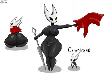2_horns 4_fingers areola belly big_breasts big_butt biped black_eyes black_text breasts butt clothing eyelashes female fingers genitals holding_melee_weapon holding_object holding_weapon horn looking_at_viewer looking_back melee_weapon nipples nude red_clothing sitting solo standing text undressing vulva weapon mey810 hollow_knight_(franchise) team_cherry hornet_(hollow_knight) arthropod 2025 absurd_res english_text hi_res multiple_scenes