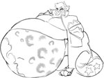 anthro belly belly_on_ground big_belly clothing coat exposed_belly fangs grin hand_in_pocket huge_belly hyper hyper_belly looking_at_viewer male moobs navel obese obese_anthro obese_male overweight overweight_anthro overweight_male pockets shirt simple_background smile solo spots standing teeth topwear trenchcoat white_background weirdmidnight kwess felid leopard mammal pantherine hi_res monochrome sketch