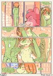 being_watched bra clothed clothed/nude clothing female laundry looking_at_another nude shower underwear conditional_dnp funkybun veronica_(funkybun) zoe_(funkybun) comic hi_res