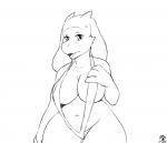 2017 2d_animation animated anthro big_breasts bikini black_and_white blush boss_monster_(undertale) bovid breasts byondrage caprine cardiophilia clothed clothing curvy_figure digital_media_(artwork) embarrassed female frame_by_frame fur heart_(organ) heart_bulge heartbeat horn long_ears looking_at_viewer mammal monochrome navel nipples one-piece_swimsuit open_mouth organs short_playtime simple_background slightly_chubby sling_bikini solo standing surprise swimwear thick_thighs topless toriel undertale undertale_(series) voluptuous wardrobe_malfunction wide_hips