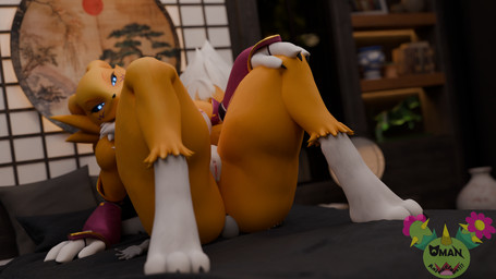 anthro asphyxiation bed big_butt butt butt_focus butt_smother facesitting female furniture male male/female on_bed sitting sitting_on_another sitting_on_bed size_difference smothering thick_thighs wide_hipped_female wide_hips omananimations warfaremachine_(modeler) bandai_namco digimon anon warfare_renamon animal_humanoid canid canid_humanoid canine canine_humanoid digimon_(species) fox fox_humanoid humanoid mammal mammal_humanoid renamon 16:9 3d_(artwork) absurd_res digital_media_(artwork) hi_res widescreen