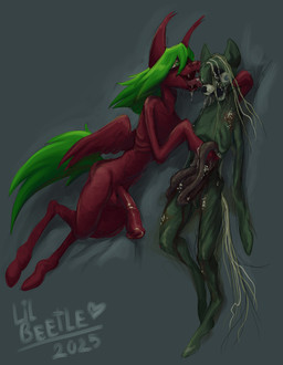 animal_genitalia animal_penis big_penis death duo equine_genitalia equine_penis female feral genitals gore guts huge_penis male male/female necrophilia organs penis rotting rotting_flesh tongue wings lil_beetle hasbro my_little_pony mythology fan_character sweet_trap_(lil_beetle) equid equine horse mammal mythological_creature mythological_equine pegasus pony 2025 absurd_res hi_res