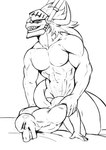 anthro armor bed bodily_fluids butt clenched_teeth cum cum_on_abs cum_on_butt duo eyes_closed from_behind_position furniture genital_fluids hair holding_arm horn larger_male looking_pleasured male male/male muscular muscular_male narrowed_eyes on_bed sex size_difference teeth gwizzly bushiroad future_card_buddyfight mythology drum_bunker_dragon max_(maxdamage_rulz) amphibian dragon fire_salamander mythological_creature mythological_scalie salamander scalie hi_res sketch