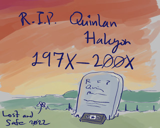 cassette_tape simple_background text tombstone zero_pictured lost_andsafe halcyon_(series) 2022 5:4 comic digital_media_(artwork) english_text hi_res