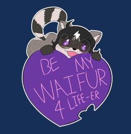 butt chibi eyewear glasses heart_eyes heart_symbol holidays raised_tail round_glasses tail text wearing_glasses toonarscontent valentine's_day erika_(toonarscontent) mammal procyonid raccoon absurd_res alpha_channel hi_res