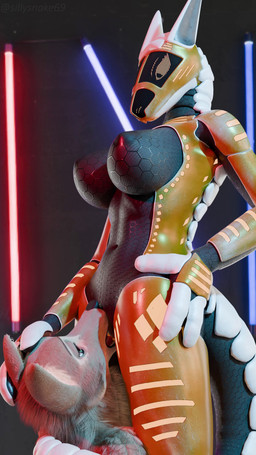 anthro anthro_on_anthro black_body blue_eyes bouncing_breasts breasts brown_body brown_fur cunnilingus duo female female/female female_anthro female_penetrated female_penetrating female_penetrating_female fur genitals heart_eyes heart_symbol licking machine nude nude_anthro nude_female oral orange_body penetration screen screen_face sex standing synthetic tail tail_motion tongue vaginal sillysnake furromantic_(modeler) maxnoward_(modeler) cynthia_(furromantic) android canid canine canis mammal robot robot_anthro synth_(vader-san) wolf 2026 3d_(artwork) 3d_animation 4k 9:16 absurd_res animated blender_(artwork) blender_cycles_(artwork) digital_media_(artwork) hi_res loop no_sound short_playtime video