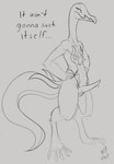 anthro bodily_fluids dialogue erection genital_fluids genitals male nude nude_anthro nude_male penis precum solo tail tapering_penis text w4g4 it_ain't_gonna_do_itself nintendo pokemon generation_7_pokemon pokemon_(species) salazzle scalie 2019 black_and_grey english_text full-length_portrait hi_res monochrome portrait sketch