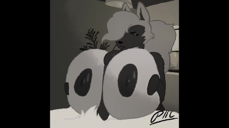 anthro areola balls big_balls big_breasts big_penis black_sclera bodily_fluids bouncing_breasts breast_play breast_squeeze breast_squish breasts cheek_tuft crossed_arms crotch_tuft cum cum_drip cum_in_hair cum_on_breasts cum_on_face cum_on_head cumshot dripping duo ejaculation erection excessive_cum excessive_genital_fluids eyes_closed facial_tuft female genital_fluids genitals hair head_tuft huge_breasts huge_penis humanoid_genitalia humanoid_penis hyper hyper_breasts inside looking_at_another looking_at_partner lying male male/female nipples on_back orgasm penis precum pressing_breasts_together sex squeezing squish titfuck tuft window piilsud brownie_(thepinkjay5) canid canine canis domestic_dog mammal 16:9 2022 2d_animation animated frame_by_frame monochrome no_sound short_playtime signature video widescreen