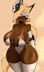 anthro areola big_breasts bodily_fluids breasts female huge_breasts solo sweat thick_thighs wide_hips postpluvial idw_publishing sega sonic_the_hedgehog_(comics) sonic_the_hedgehog_(idw) sonic_the_hedgehog_(series) whisper_the_wolf canid canine canis mammal wolf