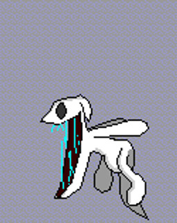 ambiguous_gender belly belly_expansion bodily_fluids bouncing_belly crazy_eyes drooling expansion floating hovering inflation saliva solo struggling tail vore rogerrog ghost humanoid spirit undead animated low_res thumbnail
