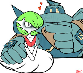 ambiguous_gender bodily_fluids crying duo gesture green_hair hair hand_gesture heart_symbol pointing pointing_at_another semi-anthro simple_background stare tears unknown_artist nintendo pokemon generation_5_pokemon generation_6_pokemon golurk humanoid mega_evolution mega_gardevoir pokemon_(species) hi_res