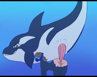anal anal_penetration animal_genitalia animal_penis bestiality butt cetacean_genitalia cetacean_penis diving_mask diving_suit duo extreme_penetration female female_human female_on_feral feral feral_penetrating feral_penetrating_female feral_penetrating_human forced genitals human_on_feral human_penetrated interspecies male male/female male_feral mask penetration penis sex size_difference smile tapering_penis underwater underwater_sex vulva water cajuzinho02 fan_character aquatic cetacean dolphin human mammal oceanic_dolphin orca toothed_whale whale animated hi_res high_framerate no_sound short_playtime video