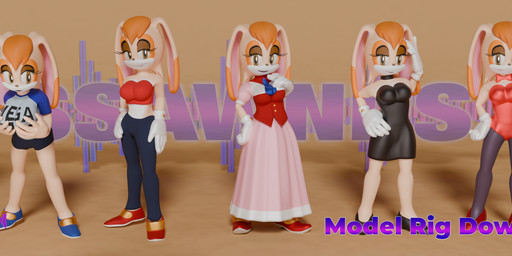 bikini bunny_costume clothing collared_shirt costume dress dress_shirt female shirt short_dress swimwear t-shirt topwear two-piece_swimsuit ssawnds ssawnds_(modeler) mega_milk sega sonic_the_hedgehog_(series) vanilla_the_rabbit humanoid lagomorph leporid mammal rabbit 3d_(artwork) absurd_res digital_media_(artwork) hi_res meme